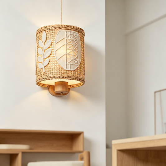 Woven Leaf Wall Sconce