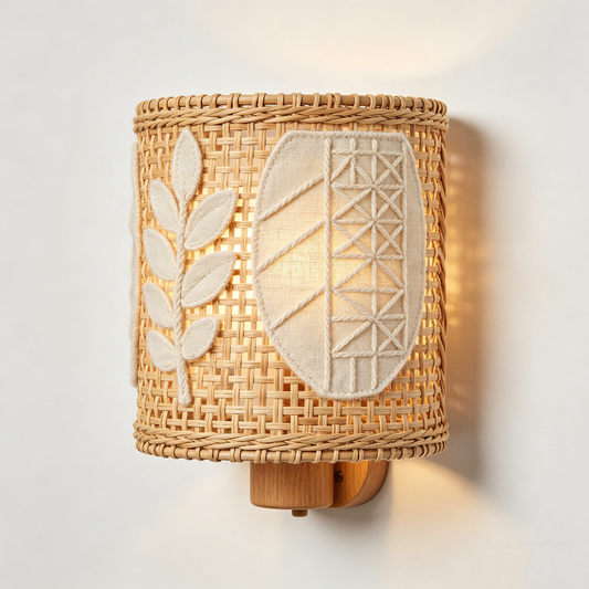 Woven Leaf Wall Sconce